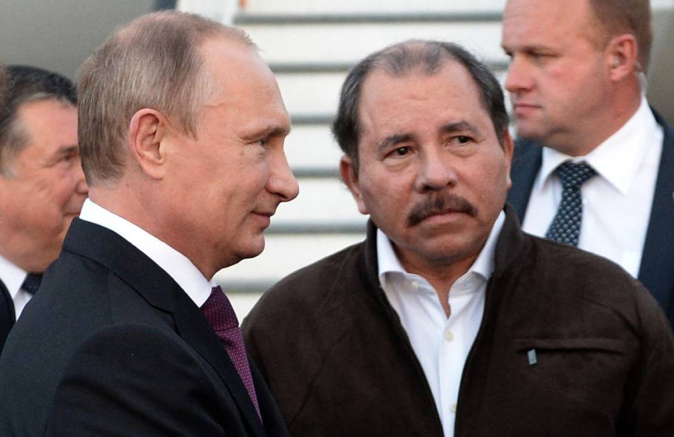 Vladímir Putin y Daniel Ortega. LA PRENSA / CORTESÍA