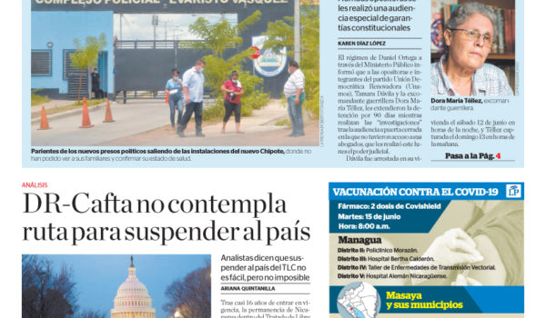 Portada impresa 15-06-2021