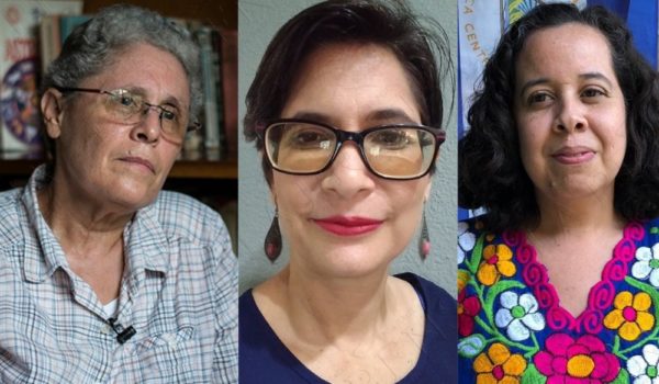 Las tres opositoras arrestadas por la Policía: Dora María Téllez, Ana Margarita Vijil y Suyén Barahona. LA PRENSA