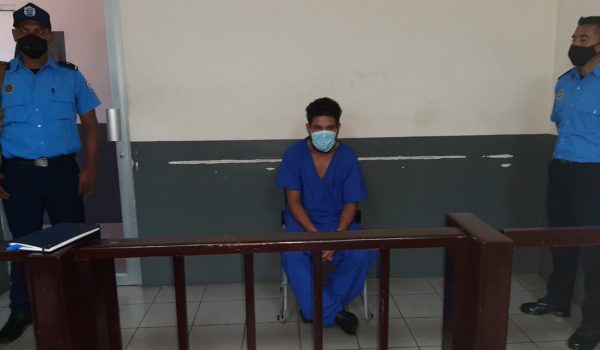 Roberto José Pérez Gutiérrez, de 29 años, alias Pelota señalado de haber matado a Lucía del Socorro Martínez Alonso, de 57 años. LA PRENSA/ Ernesto García