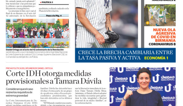 Portada impresa 20-07-2021