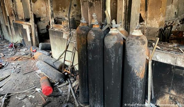 Más de 40 muertos al incendiarse un hospital para covid en Irak
