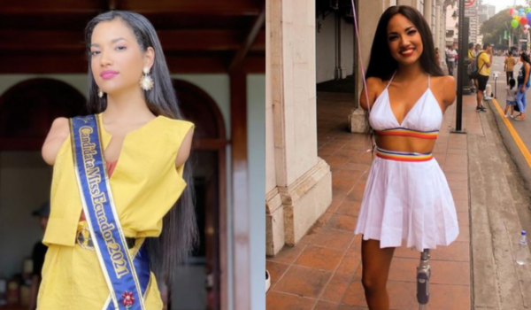 Miss Ecuador: La candidata sin ambos brazos y sin una pierna que compite por la corona de su país