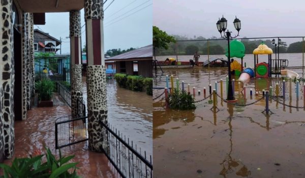 Lluvias causan inundaciones en el departamento de Río San Juan