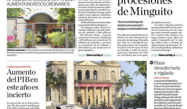 Portada impresa 19-07-2021