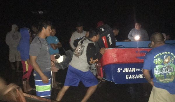 Continúa búsqueda de cinco pescadores desaparecidos en Casares, Carazo