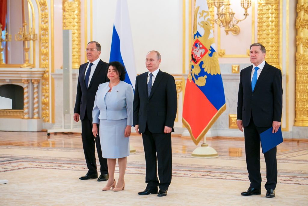 Alba Azucena Torres, la embajadora del régimen en Rusia y otros tres países. LA PRENSA / TOMADA DE INTERNET