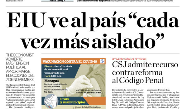 Portada impresa 16-07-2021