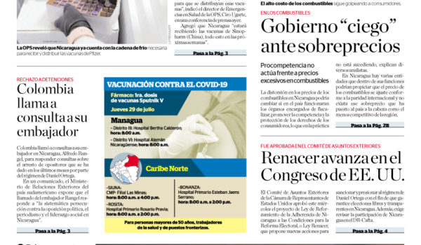 Portada impresa 29-07-2021