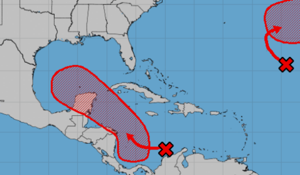 Posible formación de tormenta tropical generaría fuertes lluvias en el Caribe de Nicaragua