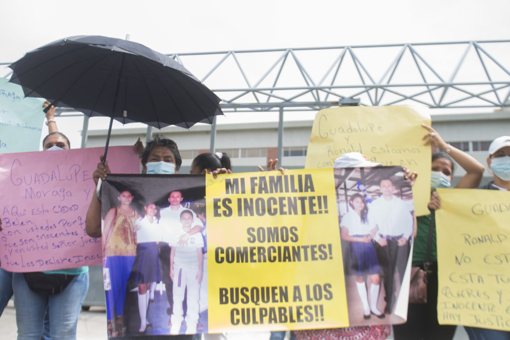 La familia de Ronald Aguilar y Guadalupe Moraga siempre creyeron en la inocencia de ambos  ambos  y rechazaron los cargos que la Fiscalía les imputó LA PRENSA/Archivo.