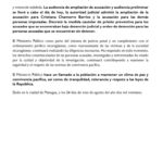 Ampliación de la acusación contra Cristiana y nueve personas más