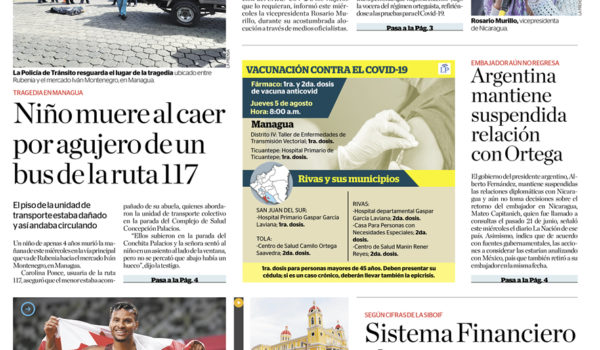Portada impresa 05-08-2021