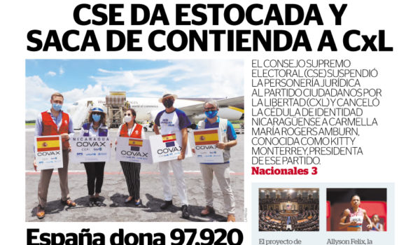 Portada impresa 07-08-2021