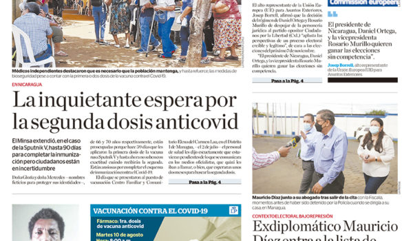 Portada impresa 10-08-2021