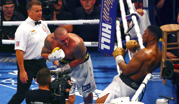 Anthony Joshua terminó vencido por el ucraniano Oleksandr Usyk