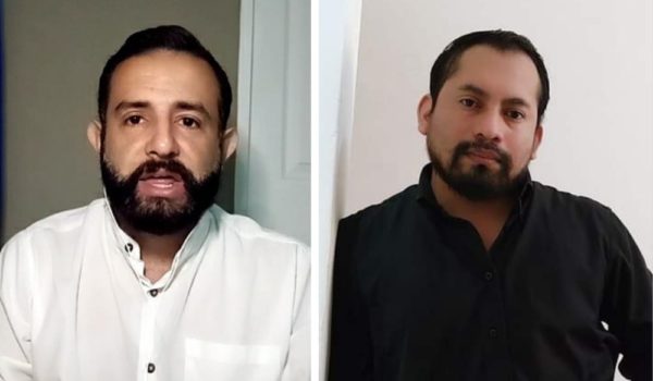 Róger Reyes y Alex Hernández, dirigentes de la UNAB. LA PRENSA