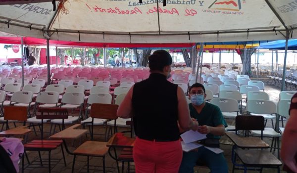 Puestos de vacunación contra el covid en Managua con menos afluencia de personas