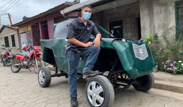 Un carro “made in Nicaragua” que circula por Jinotega