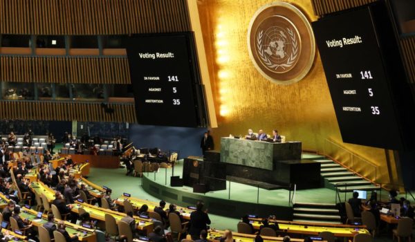 Rusia y Ucrania: la Asamblea General de la ONU aprueba una resolución de condena a la invasión rusa