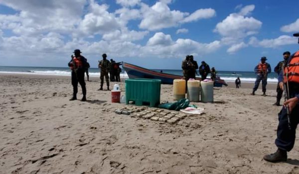 Aproximadamente 500 mil dólares ocupó el Ejército en la zona de Tola, Rivas. LA PRENSA/ Cortesía
