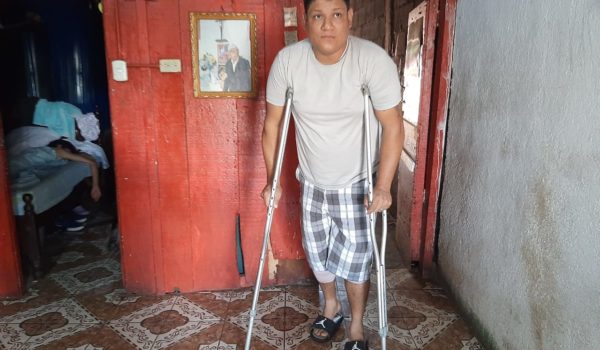 David Ismael Salgado baleado cuando llegaba su casa en el sector de Las Vegas, en el barrio monseñor Lezcano. LA PRENSA