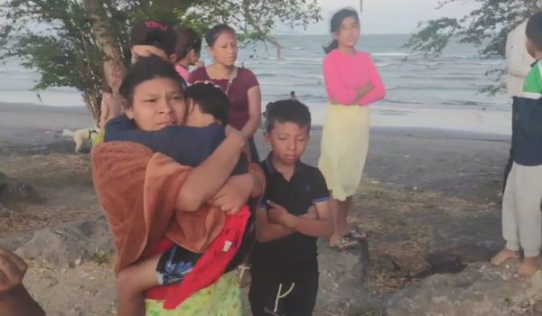 Lugareños hallan deambulando a niño que había desaparecido el Sábado Santo en lago de Granada