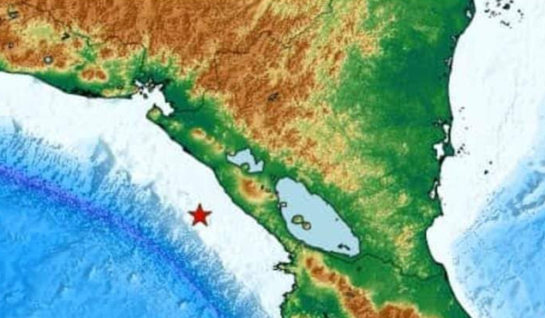 Se reporta un temblor de 6.7 grados en el Pacífico nicaragüense