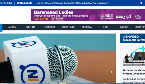 Nicaragua Investiga recupera el control de su web y acusa a Banpro de botar el sitio