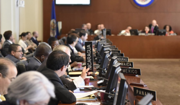 Ocho países solicitan al Consejo Permanente de la OEA sesionar de forma extraordinaria para discutir resolución sobre Nicaragua