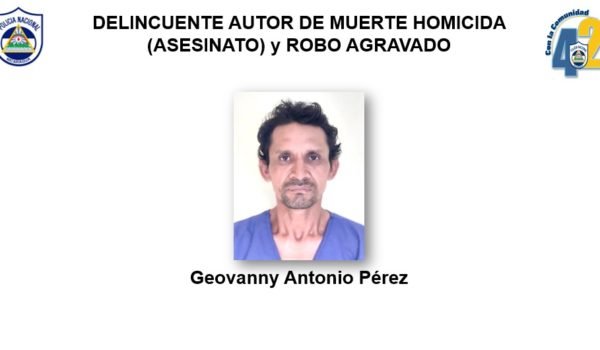 Geovanny Antonio Pérez, de 35 años señalado de haber matado a Carlos Arturo Maradiaga. LA PRENSA/ Cortesía,