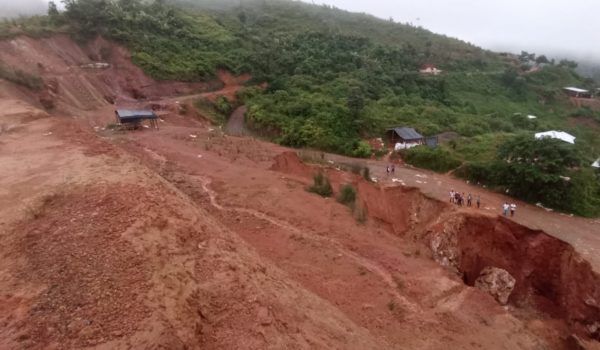 Lluvias y efectos de la minería artesanal provocan derrumbes en Bonanza