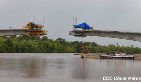 Puente de Wawa Boom, en el Caribe Norte de Nicaragua, se prevé estará listo en noviembre