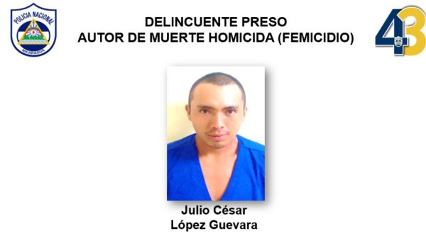 Policía captura a sospechoso de femicidio que huyó durante 22 meses