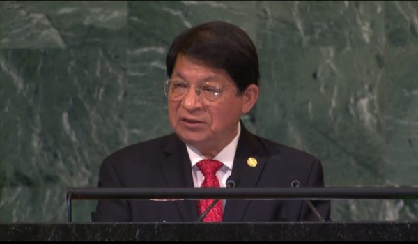 El canciller Denis Moncada se queja en la ONU de sanciones impuestas por la comunidad internacional a la dictadura Ortega Murillo