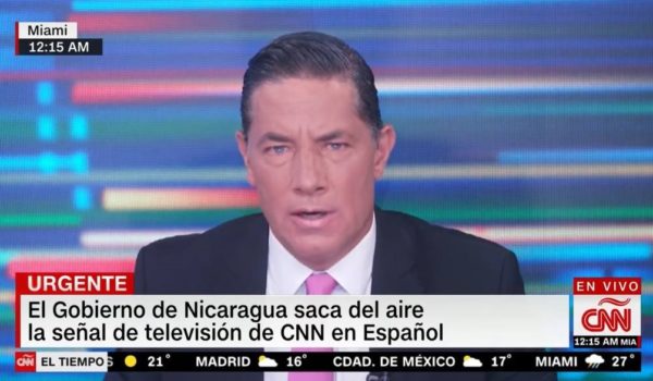 Régimen Ortega-Murillo saca del aire la señal de CNN en Español en Nicaragua