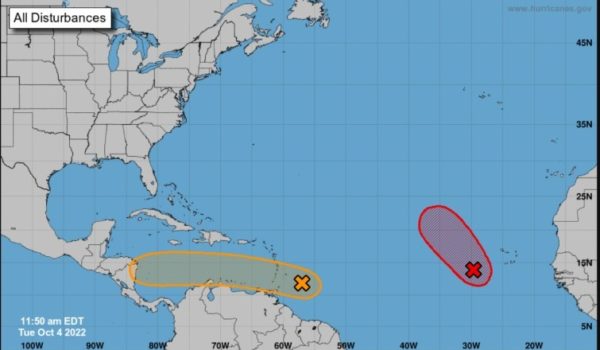 Depresión tropical llegaría a Nicaragua este fin de semana