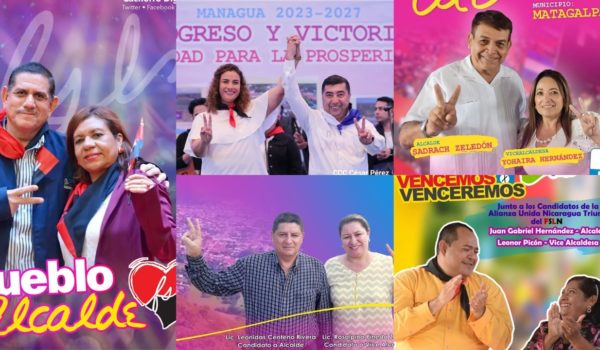 Estos son todos los alcaldes que se van a «reelegir» con la «bendición» de la dictadura de Daniel Ortega y Rosario Murillo