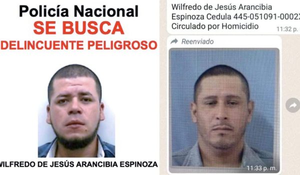 Jinotegano fue circulado por medios oficialistas como el pistolero que mató a policías