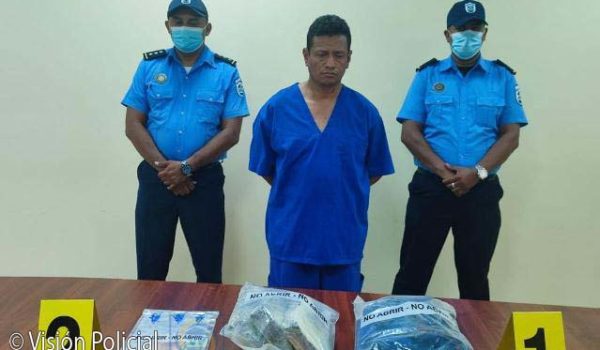 Capturan a colombiano con cocaína en Los Robles, Managua