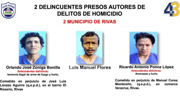 Jueza rivense ordena arresto preventivo para tres presuntos homicidas