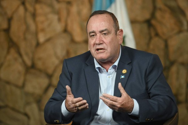 Alejandro Giammattei, presidente saliente de Guatemala. 