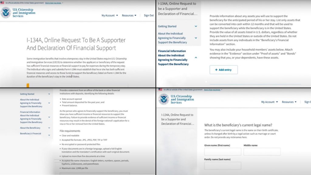Esta es la información que pide la solicitud de parole para ingreso de nicaragüenses a EE.UU.