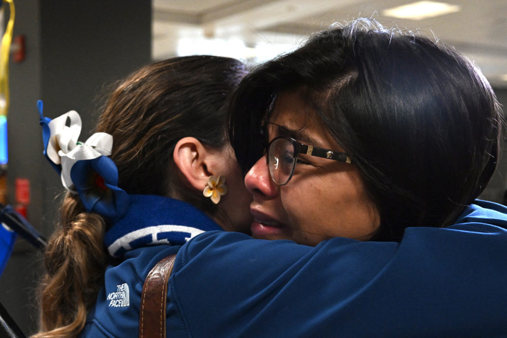 Ambiente en aeropuerto de Dulles, en Washington. foto: AFP