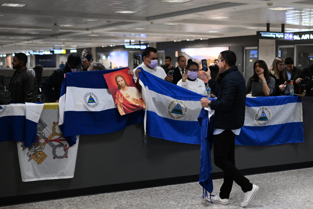 Ambiente en aeropuerto de Dulles, en Washington. foto: AFP