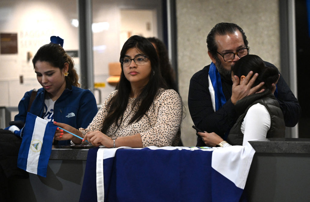 Ambiente en aeropuerto de Dulles, en Washington. foto: AFP
