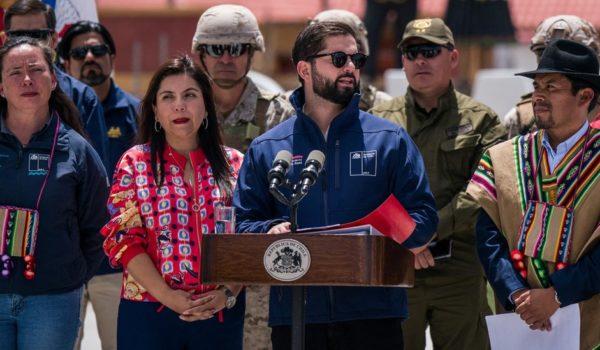 Reuters Boric visitó el miércoles la frontera norte de Chile.