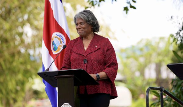 Exiliados exponen la represión que se vive en Nicaragua a la embajadora Linda Thomas-Greenfield
