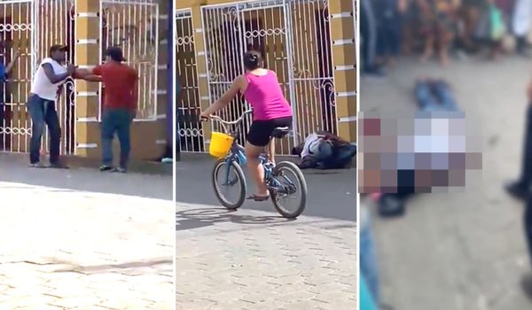 Crimen cometido por el robo de un celular fue grabado por pobladores