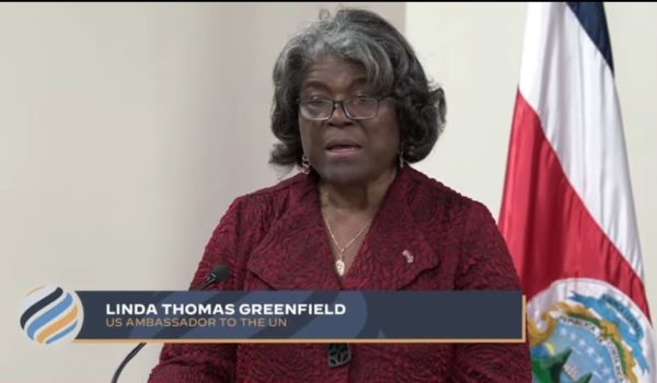 Embajadora Linda Thomas-Greenfield: «En Nicaragua la gente vive con miedo de su gobierno opresivo»